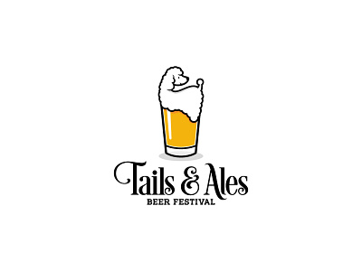 Iconic Dog & Beer Combination Logo Design