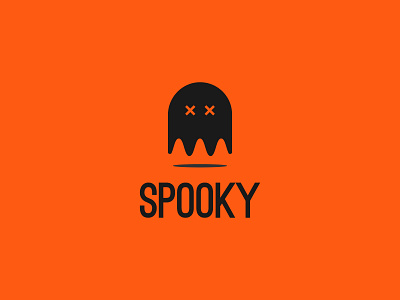 Spooky Logo Design art brand brand identity concept dribbbleweeklywarmup flat ghost graphics halloween halloween design halloween party icon logo logotype spooky ui ux vector web