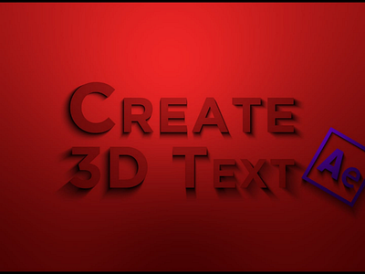 Fake 3D Effect in After Effects