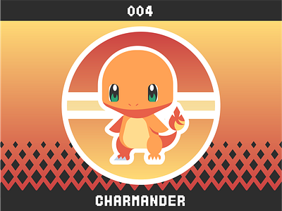 004 - Charmander charmander illustration pokemon vector