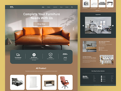 Molde Meuble - Furniture Landing Page Websites dashboard furniture landingpage ui uiux uiuxdesign ux web design