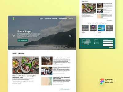 Re-Design Landing Page of Bantenprov.go.id (Explore)