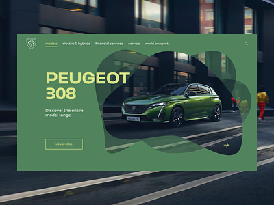 Peugeot 308 car design ui ux