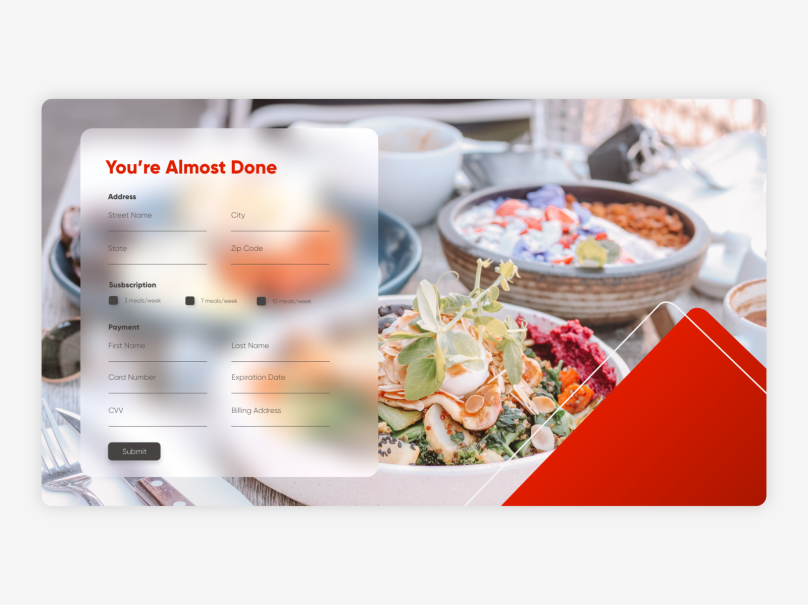 Meal Prep Delivery Service Concept by Kriti G. on Dribbble