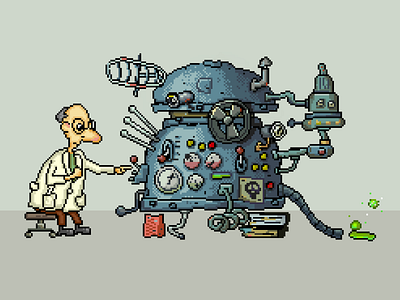 DR-M_2 animation illustration pixel pixelart