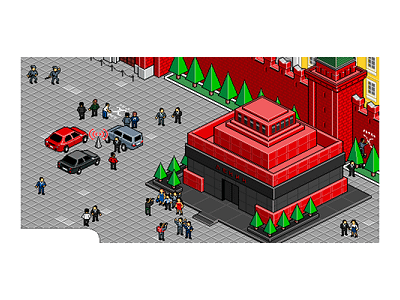 City - 13 city illustration moscow pixel pixelart town