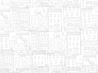 Drawn City Pattern city illustration pattern pen and ink