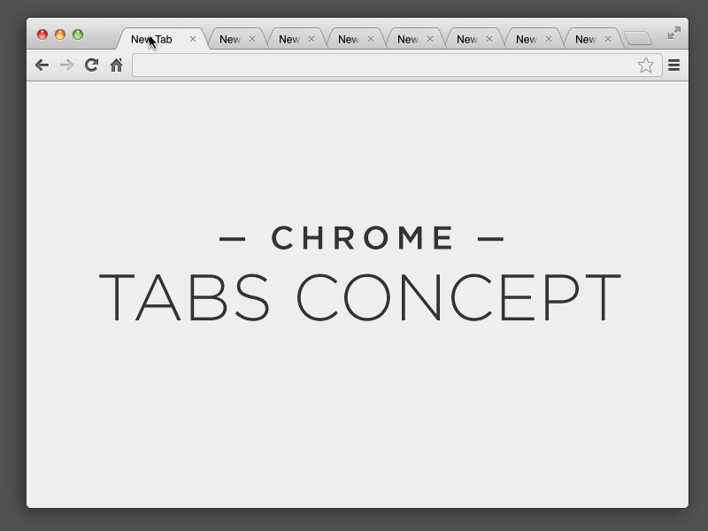 Google Chrome Tabs Concept chrome concept google osx tabs yosemite