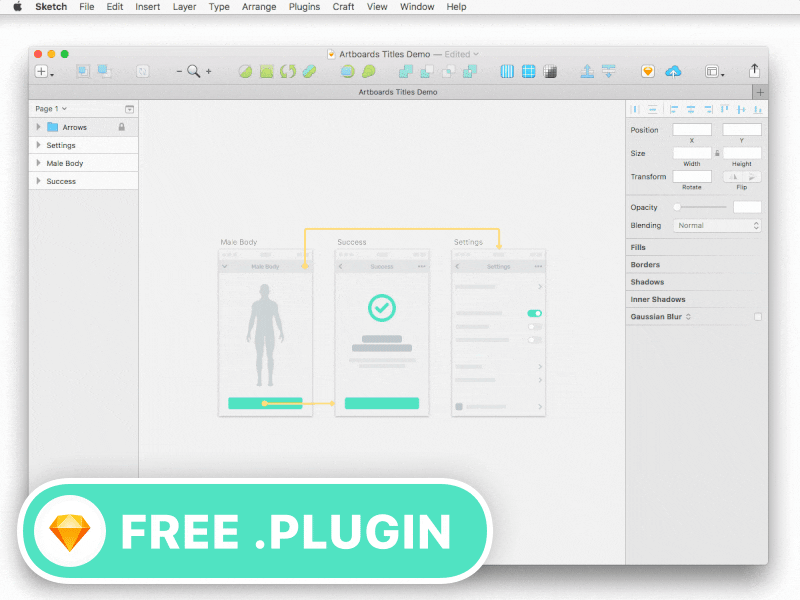 Artboard Titles - Free Plugin for Sketch by Eugene Tonev 🇺🇦 for HealthTap  on Dribbble