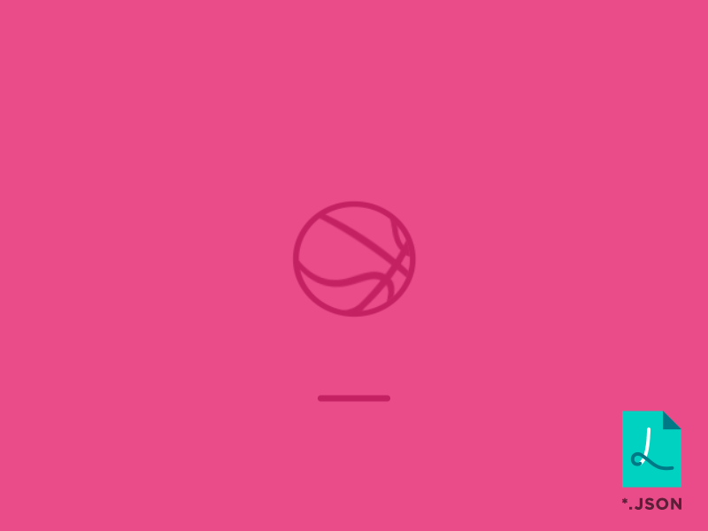 Dribbble Ball Bouncing 2d ae after effects animation ball basketball dribbble gif json lottie motion