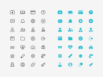 Icon Set fill healthtap icon icons line set solid stroke