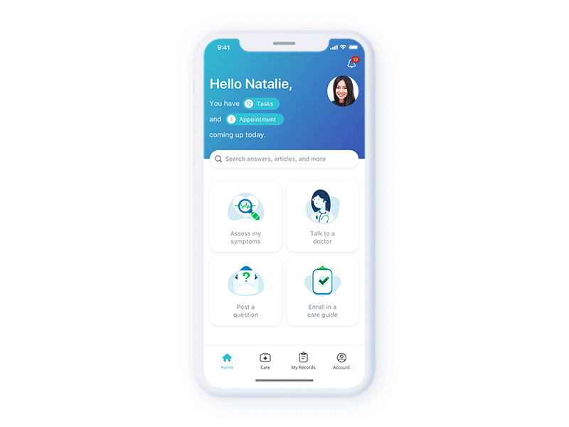 HealthTap - Home Screen - Launch Animation