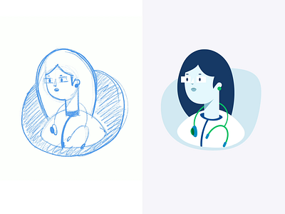 Call to a Doctor - Icon Process Animation animation app branding design health healthtap icon illustration ui vector