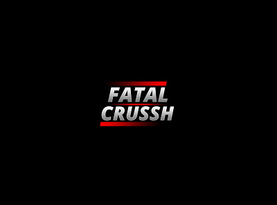 Fatal Crussh branding design logo design concept minimal typography vector
