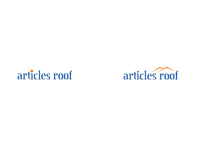 Articles Roof branding design illustration logo design typography