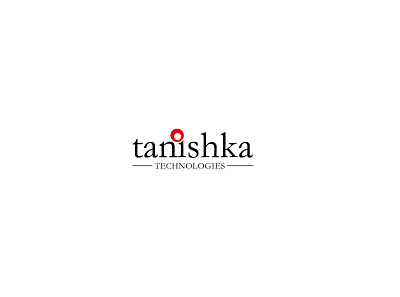 Tanishka Technologies branding design illustration logo design concept minimal typography vector
