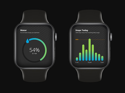 Watch fitness app UI