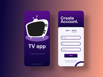 TV streaming app adobe illustrator adobe photoshop adobexd app design ecommerce app illustration typography ui ux web web design