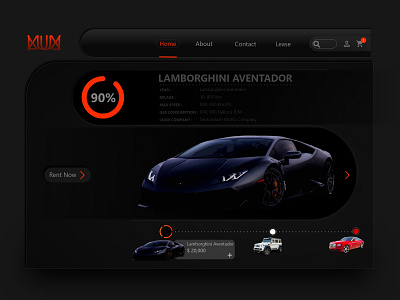 Landing page for car rentals