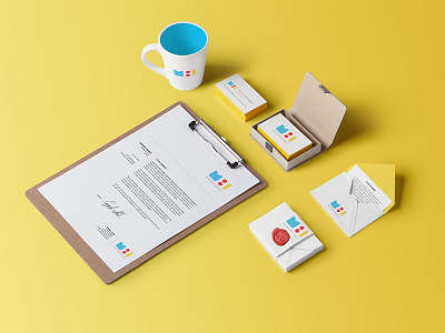 Studio Identity — Stationery and Logo branding colour identity letterhead logo ui ux webdesign