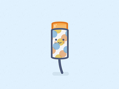 Pushpop color cute ice cream illustration popsicle push pop summer vector