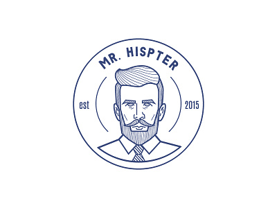 Mr. Hipster Logo