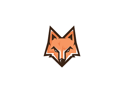 Fox animal beast cute fast fox foxie logo mascot orange