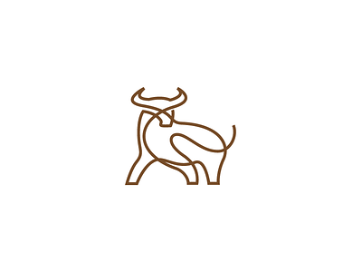 bull africa animal bull ox sale simple strong vector logo