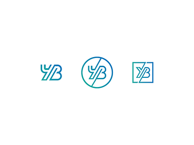 YB exploration b branding exploration letter logo logotype monogram simple typography y yb