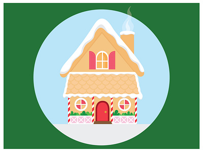 Gingerbread House christmas design designs illustration vector vector art vector illustration vectordesign