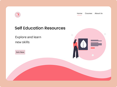 e-learning landing page