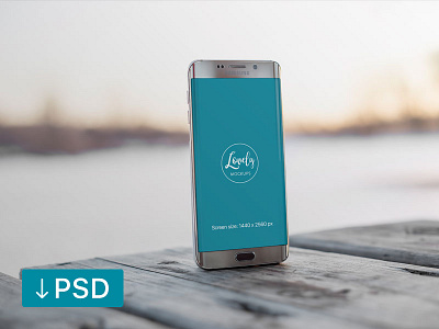 Android Phone On Wooden Table (Freebie) android free templates mobile design mockup template mockups phone psd