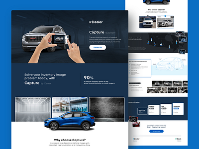 Digital Auto Solution Landing Page automotive car landing ui web website