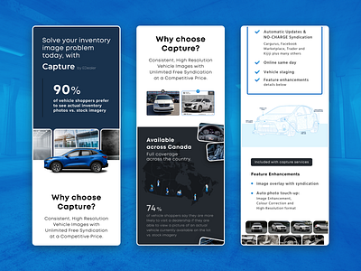 Digital Auto Solution Mobile Landing Page automotive blue branding car landing mobile ui web website