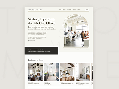 Interior Design Blog Landing