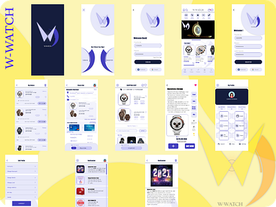 W Watch app branding design graphic design icon logo minimal ui ux web