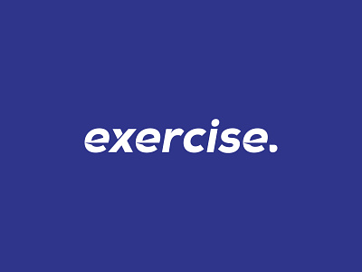 Exercise - Wordmark brand branding exercise fitness fitness brand fitness logo health identity logo logo design logotype sports sports branding sports logo sweat wordmark