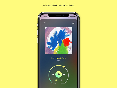 DailyUI #009 - Music Player alt j dailyui design gradient interface minimal music music app music player play ui ux
