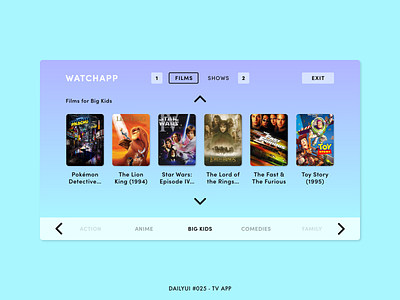 DailyUI #025 - TV App