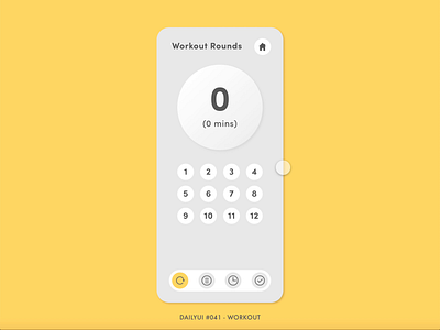 DailyUI #041 - Workout adobe xd animation app dailyui design digital exercise fitness fitness app hiit interaction interface minimal sports tracker ui ux weight loss