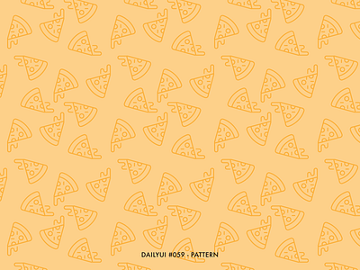 DailyUI #059 - Pattern branding dailyui design digital icon illustration minimal orange pattern patterns pizza pizza logo ui ux vector