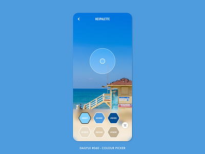 DailyUI #060 - Colour Picker adobe xd app colour colour palette dailyui design digital hex interface minimal palette palettes picker ui ux