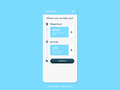Daily UI #068 - Flight Finder