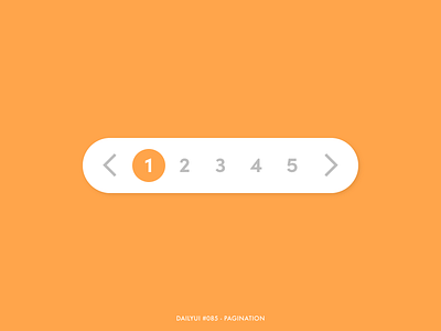 Daily UI #085 - Pagination