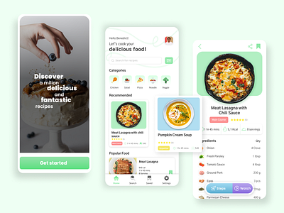 Cooking Recipe App - Design Exploration