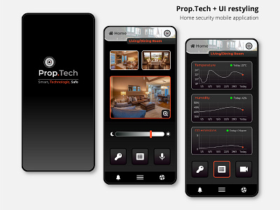 Prop.Tech - Home security app + Old app restyling