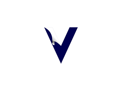Logo Concept Letter V + Paper