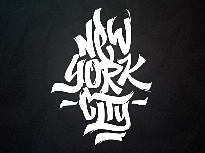 New York City art design graffiti graphic design hand draw lettering logo new york tag type vector