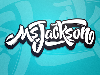 Ms.Jackson art design flat graffiti graphic design hand draw lettering logo new york tag type vector
