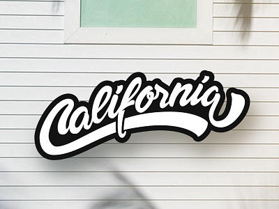 California brush calligraphy design font graphic design hand draw identity lettering logo type typeface vector
